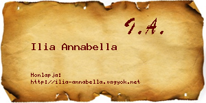 Ilia Annabella névjegykártya